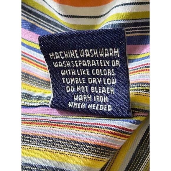 Robert Graham Knowledge Wisdom Truth Striped Button-Up Shirt Size XL - Picture 7 of 7